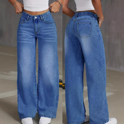 Cross-border Foreign Trade Independent Station Amazon European And American Women Wash Water Denim Trousers