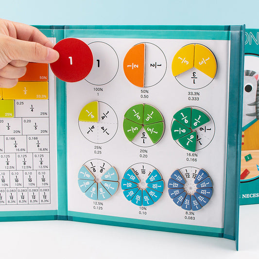 Cross-border Wholesale Magnetic Score Plate Demonstrator Numerator Denominator Cognitive Addition And Subtraction Third Grade Mathematics Teaching Aids